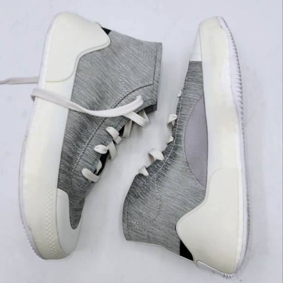 ADIDAS BY STELLA MCCARTNEY TREINO MID-CUT SHOES IN HEATHERED GREY WHITE SIZE 6.5 - Picture 10 of 16